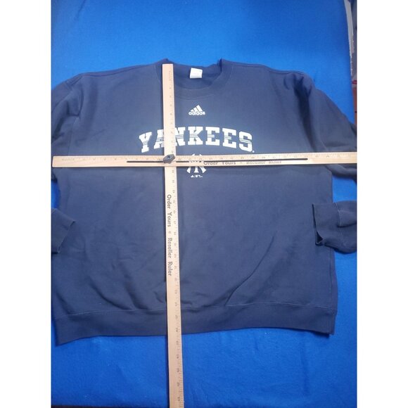 Vintage Y2K Adidas New York Yankees MLB Baseball Sports Sweatshirt Men's  XL - Picture 6 of 14